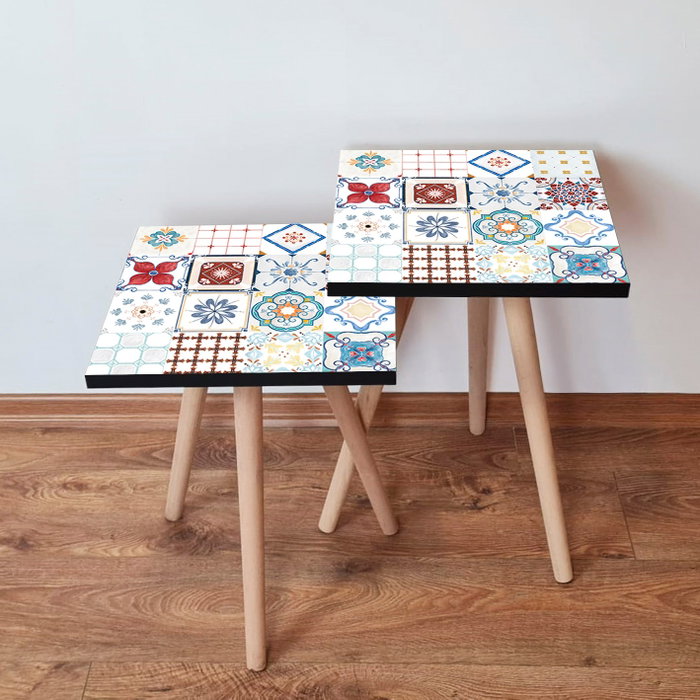 Hanah Home Mesas Nido Multicolor (2 Piezas) Hanah Home Mesas Nido Multicolor (2 Piezas)